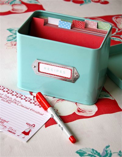 How to Make Cute Recipe Box Dividers