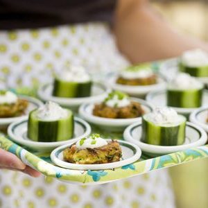Sour Cream and Onion Zucchini Cakes/Fritters