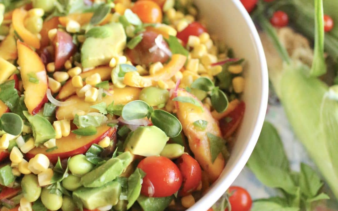 Nectarine & Corn Salad