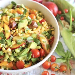 Nectarine & Corn Salad